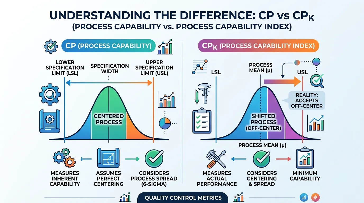 Difference Between CP and CPK
