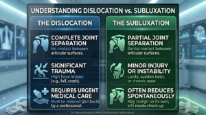 Difference Between Dislocation and Subluxation