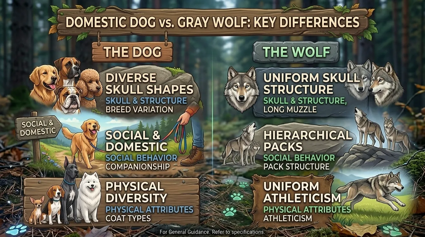 Difference Between Dog and Wolf