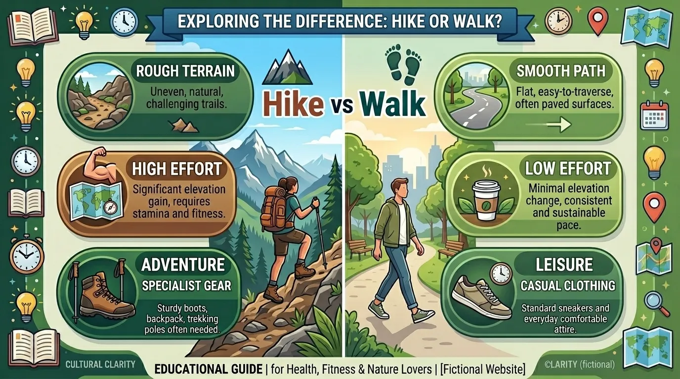 Difference Between Hike and Walk