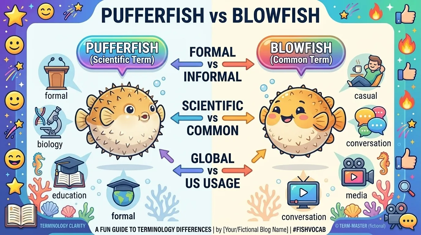 Difference Between Pufferfish and Blowfish