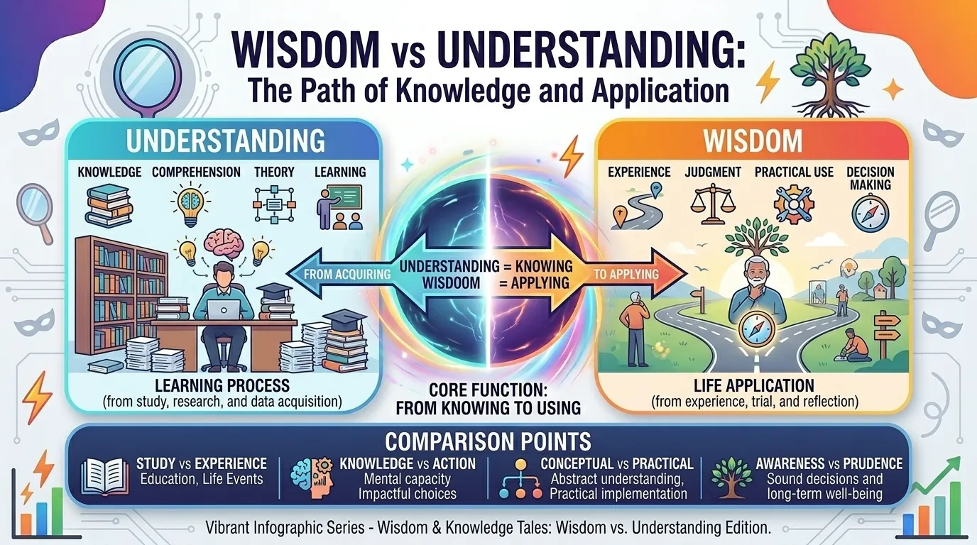 Difference between Wisdom and Understanding