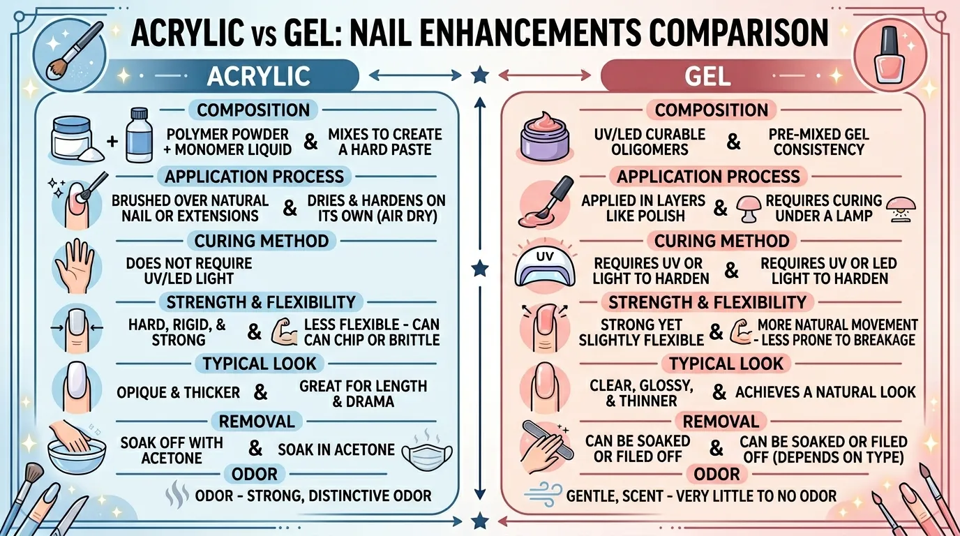 Acrylic vs Gel Nails