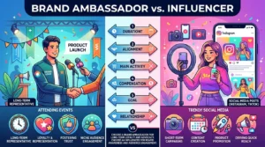 Brand Ambassador vs Influencer