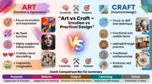 Difference Between Art and Craft