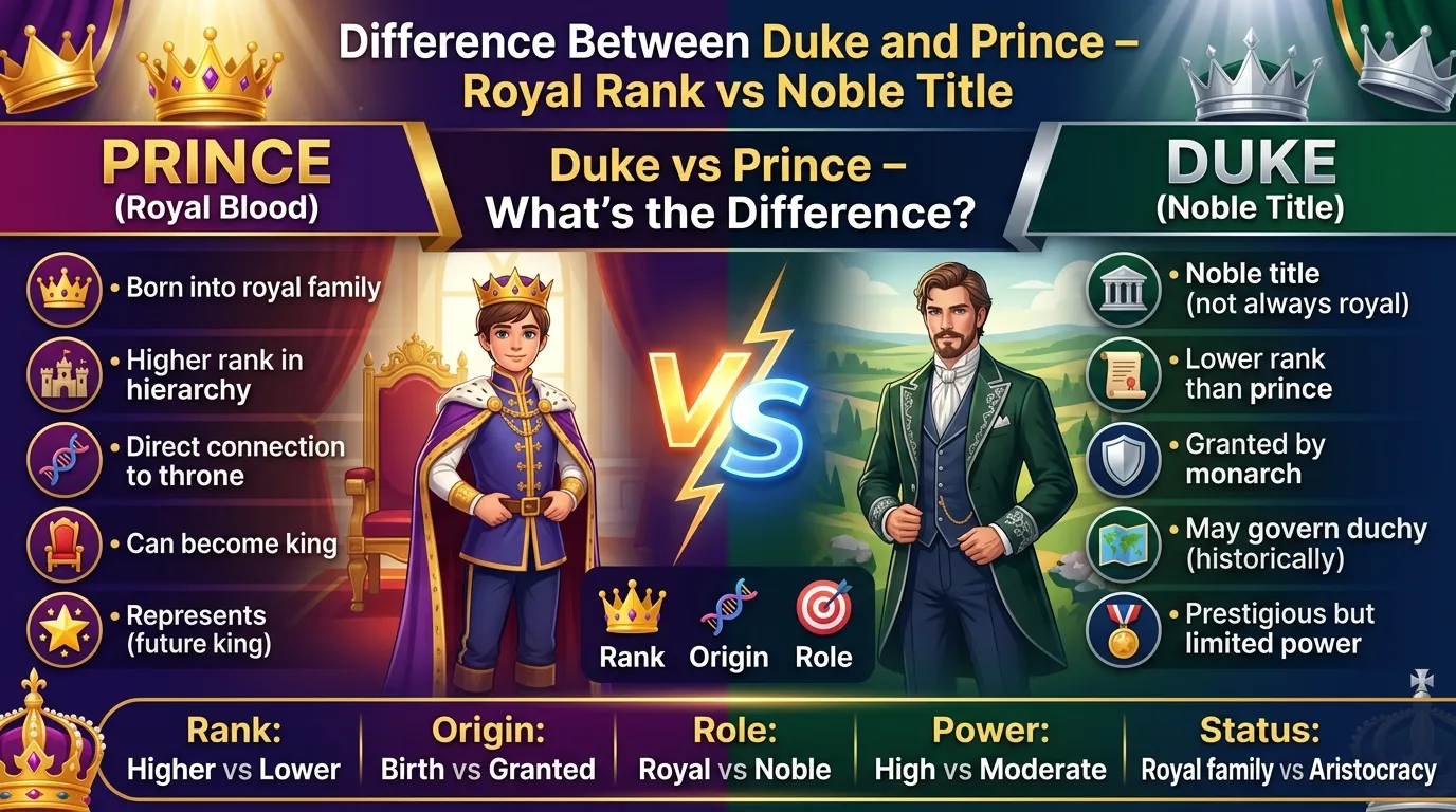 Difference Between Prince and Duke