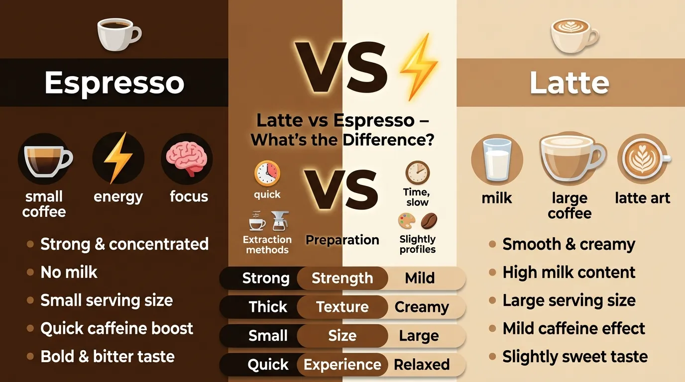 Latte vs Espresso