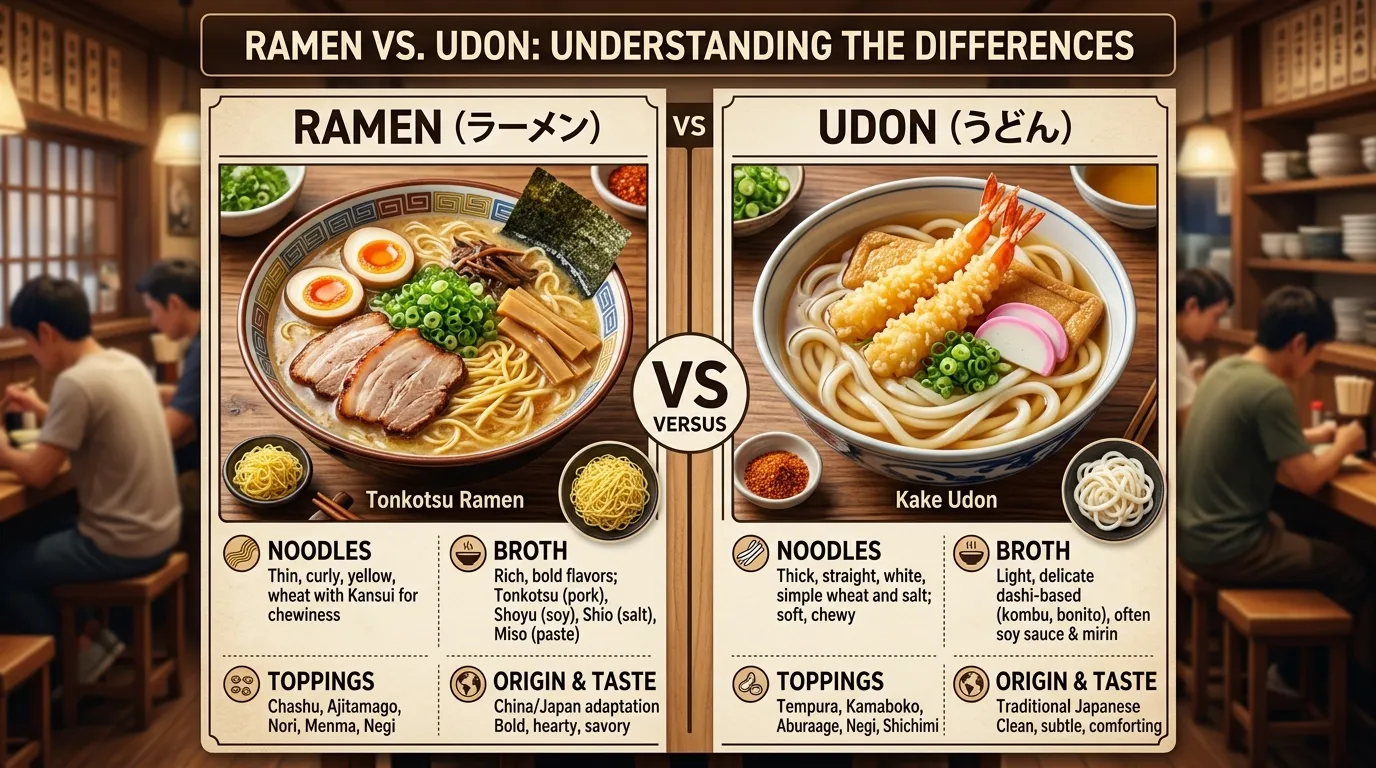 Ramen vs Udon