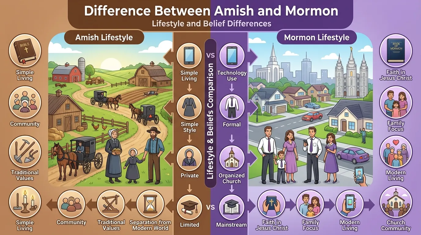 Difference Between Amish and Mormon