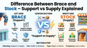 Difference Between Brace and Stock