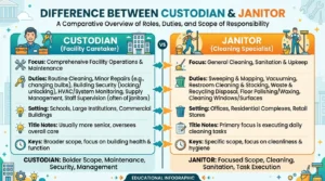 Difference Between Custodian and Janitor