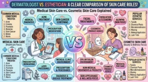 Difference Between Dermatologist and Esthetician