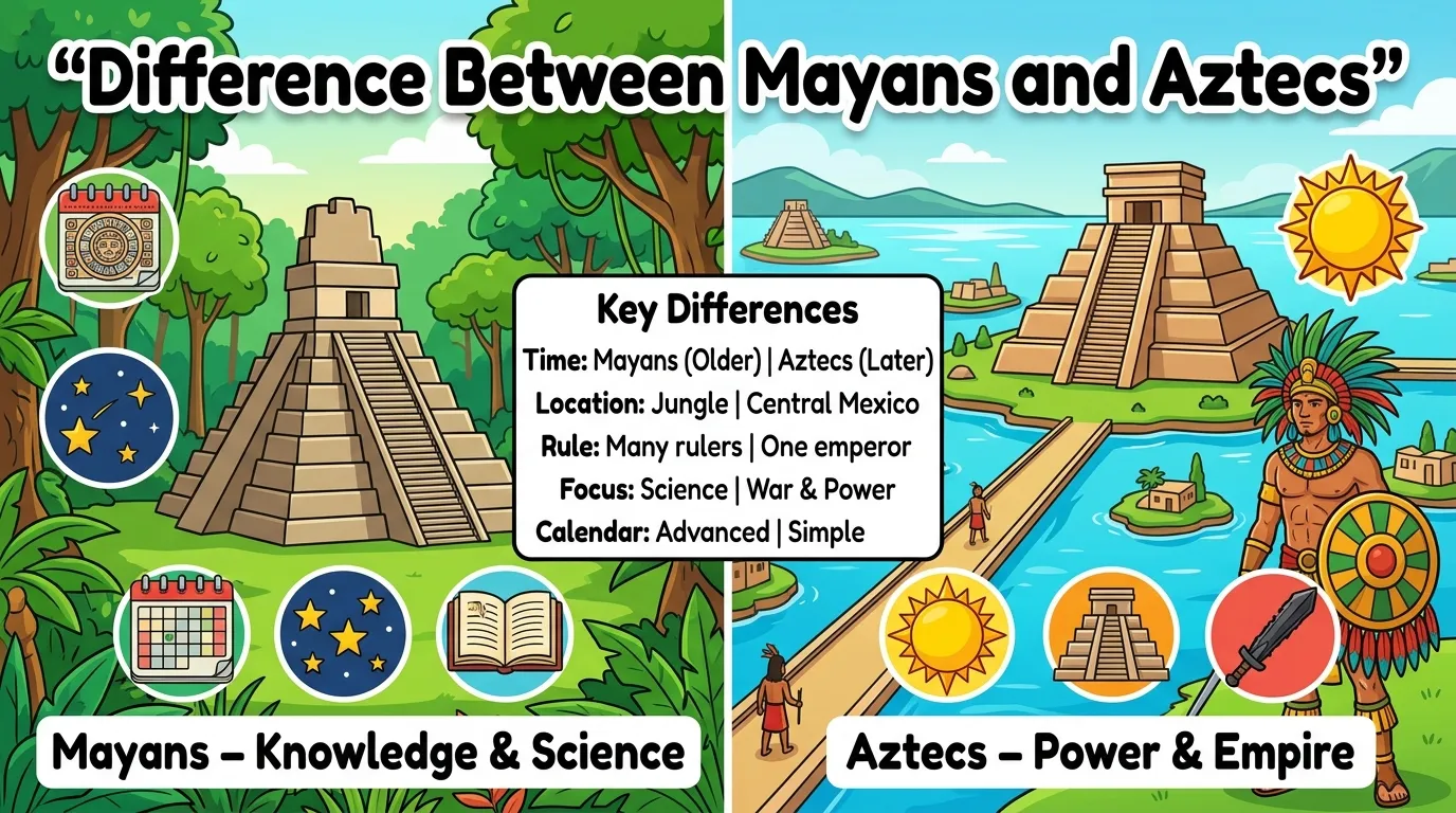 Difference Between Mayans and Aztecs