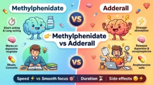 Difference Between Methylphenidate and Adderall
