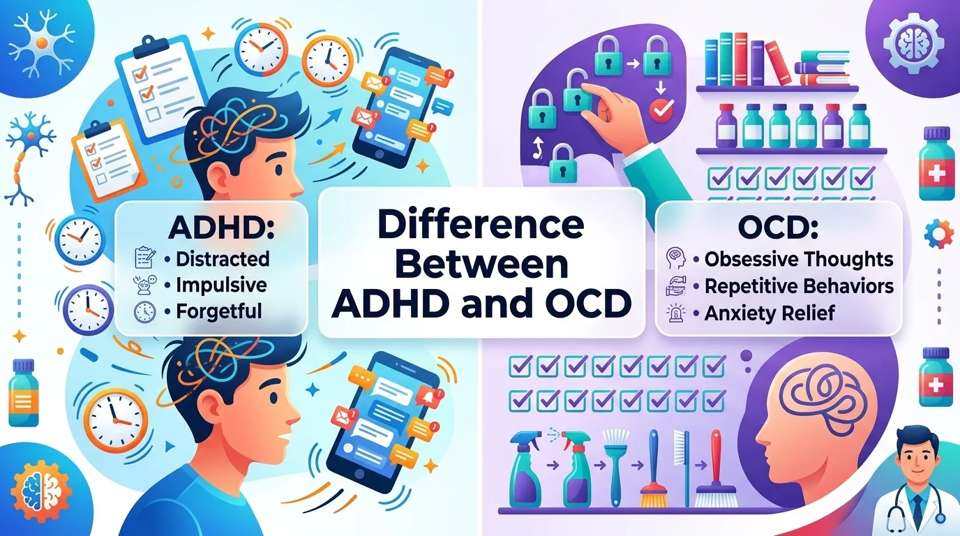 Difference Between ADHD and OCD