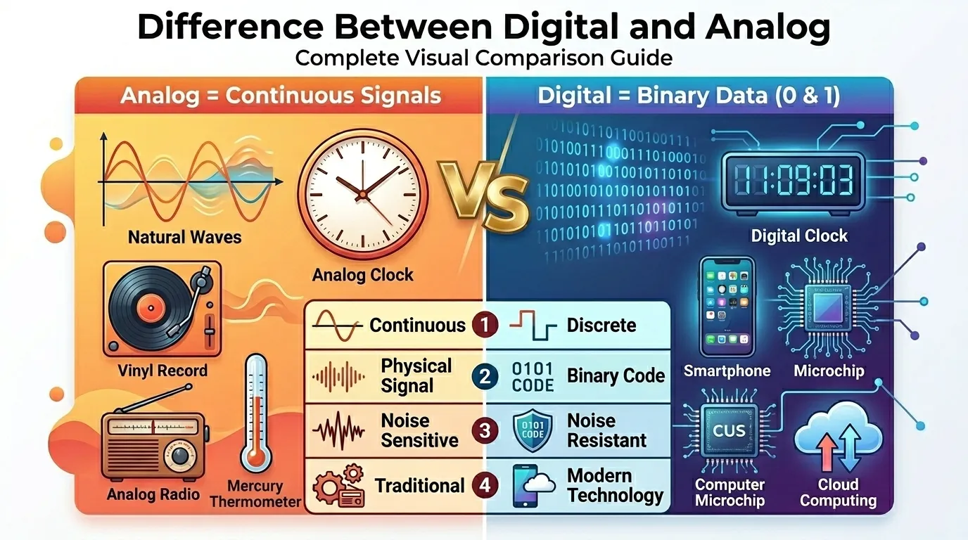 Difference Between Digital and Analog