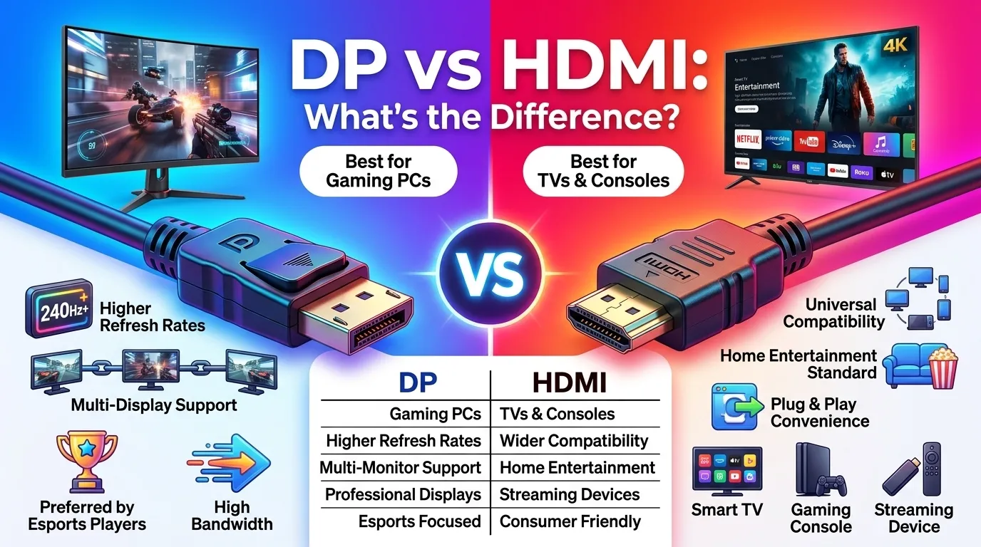 Difference Between DP and HDMI