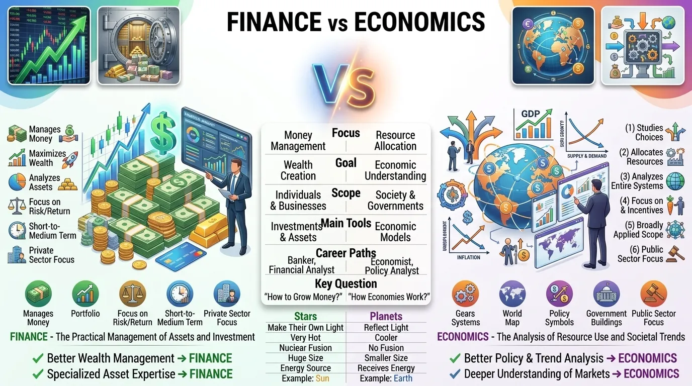 Difference Between Finance and Economics