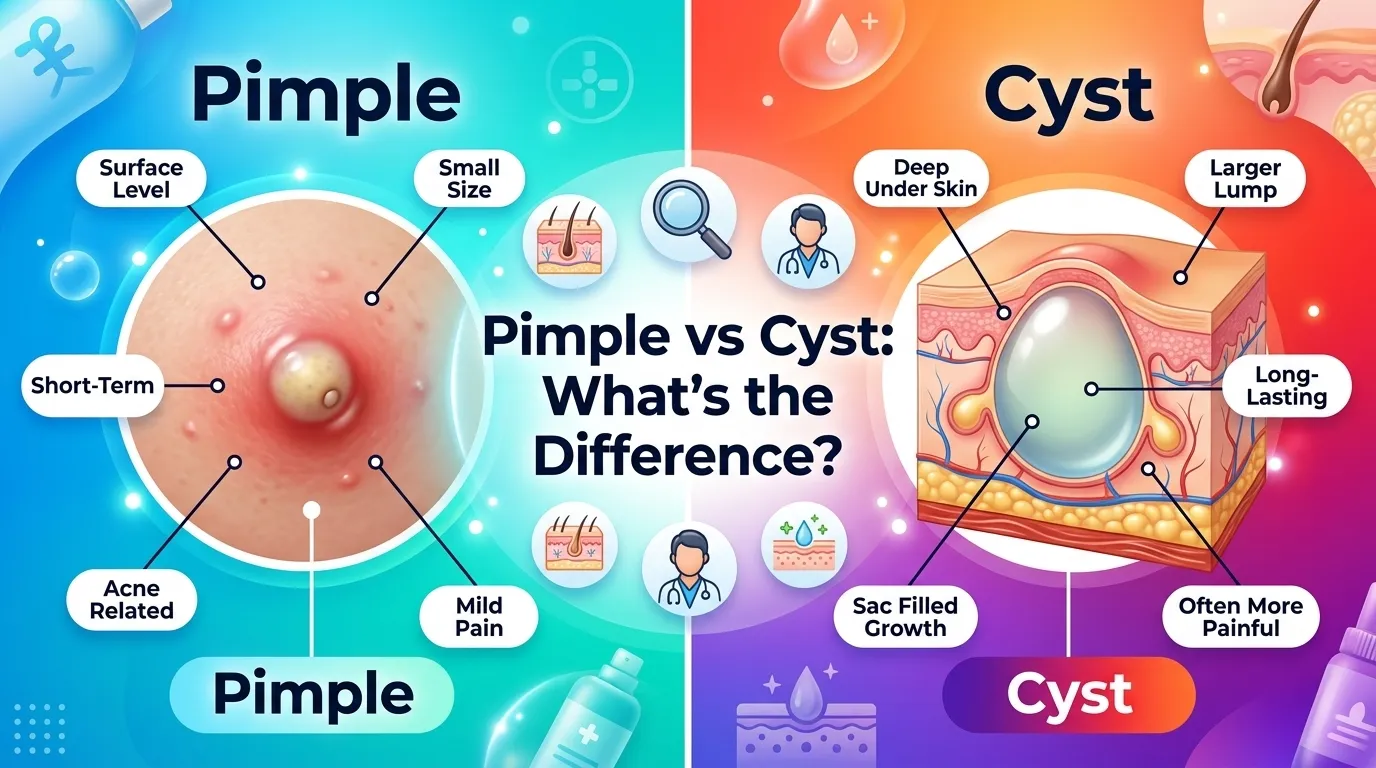 Difference Between Pimple and Cyst