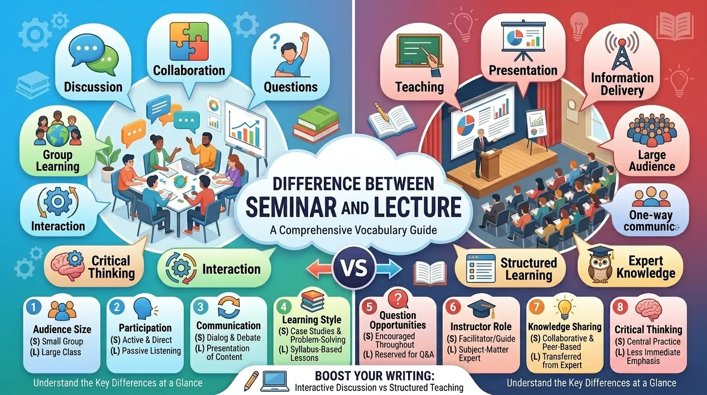 Difference Between Seminar and Lecture
